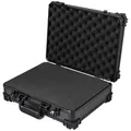 Produktbild: HMF 15502-02 Transportkoffer mit Rasterschaumstoff, Universalkoffer | 39 x 29 x 12 cm | Schwarz