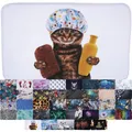 Produktbild: Sanilo Badteppich, viele schöne Badematten zur Auswahl, Badvorleger sehr weich und rutschfest, waschbar und schnelltrocknend (Shower Cat, 50 x 80 cm)