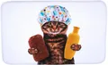 Produktbild: Sanilo Badematte Shower Cat, 50 x 80 cm, sehr weich, rutschfest, waschbar und schnelltrocknend, 100% Polyester