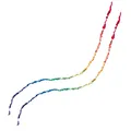 Produktbild: Drachenschwanz HQ Fuzzy Tail 20 m 126428 Regenbogen 2x 10 m