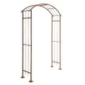 Produktbild: ESTEXO Rosenbogen Rankhilfe Kletterhilfe Rost Metall Rosenspalier Torbogen Bogen Spalier (140 cm)