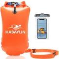 Produktbild: Habaylin Schwimmboje - 20L Orange, Boje Schwimmen für Erwachsene und Kinder, Trockensack Gute Sicherheit beim aufblasbar für Open Water und Triathlon