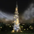 Produktbild: Pyramide 60 cm aus Draht 30 LED warmweiß Weihnachtspyramide Innendekoration