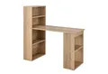 Produktbild: COSTWAY Schreibtisch, mit Bücherregal & 6 Regalen, bis 91kg, 122x56x122cm