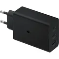 Produktbild: Wandladegerät Samsung Power Adapter Trio EP-T6530NBEGEU 65W PD 1x USB-A, 2x USB-C, schwarz
