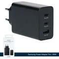 Produktbild: Original Samsung Netzstecker Schnellladeadapter Trio 65 Watt EP-T6530N Schwarz