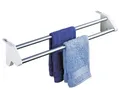 Produktbild: Heizkörper Wäschetrockner Twin Aluminium silbern 57 x 12 cm Aufhänger WENKO