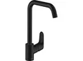 Produktbild: hansgrohe Focus M41-260 Küchenarmatur 1jet 31820670 mattschwarz, 3-stufig schwenkbarer Auslauf