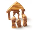 Produktbild: Kassis Dekoobjekt Weihnachtsdeko Krippe Puzzle aus Olivenholz, handgemacht, ohne Rinde, umweltfreundlich, aus Bethlehem, Holzdeko, Naturprodukt