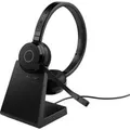 Produktbild: Evolve 65 TE - USB-A MS Stereo, Headset Stereo, USB-A, Bluetooth, MS, mit Ladestation