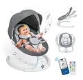 Produktbild: Insma Babyschaukel 5 Gang Elektrische bluetooth-Babywippe, mit 10 Liedern und Fernbedienung, Batteriekompatibel