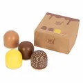 Produktbild: Legler Spielzeug-Schokoküsse fresh 4er-Set, Kaufladen-Spielzeug, Zubehör, Holz