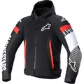 Produktbild: Alpinestars Zaca Air, Textiljacke wasserdicht - Schwarz/Weiß/Neon-Rot - XXL