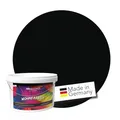 Produktbild: WALLCOVER hochwertige Wandfarbe für Innen | Schwarz, Tiefschwarz, New Black Beauty, Matt | 5L für 40m² | Hochdeckende matte Innenfarbe (Klasse 1) | Profi Qualität aus Deutschland