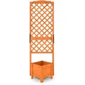 Produktbild: Costway Blumenkasten, Orange, Holz, 52x180x55 cm, Gartenzubehör, Hochbeete