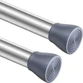 Produktbild: 2 Stücks Duschstange ohne Bohren Teleskopstange Spannstange für Badezimmer, für Badezimmer, Kleiderschrank,90-160cm(Helles Silber)