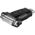 Produktbild: Goobay HDMI / DVI-D Adapter, HDMI Standard-Stecker (Typ A), Schwarz (DVI, HDMI, 5.40 cm) (68098)