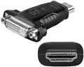 Produktbild: Goobay® DVI-D zu HDMI Adapter Wandler 24+1 DVI-D Kupplung zu HDMI Stecker