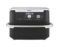Produktbild: Ninja Foodi FlexDrawer Dual Zone Heißluftfritteuse, Air Fryer mit 10,4-Fach und Herausnehmbarem Trenner, Antihaftbeschichtung, Spülmaschinenfester Korb, 7-in-1, Schwarz AF500EU