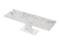 Produktbild: designimpex Esstisch HEN-111 Marmoroptik Marmor - Weiß Hochglanz ausziehbar 160 bis 256 cm