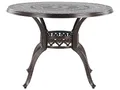 Produktbild: Beliani Gartentisch Dunkelbraun Aluminium ⌀ 102 cm runde Form Retro Salento