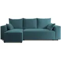 Produktbild: 4All Home Ecksofa, Türkis, Holzwerkstoff, 3-Sitzer, 246x145 cm, Wohnzimmer, Sofas & Couches, Wohnlandschaften, Ecksofas