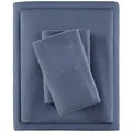 Produktbild: Sleep Philosophy True North by Kuscheliges Flanell-Bettwäsche-Set, 100% Baumwolle, Bedruckt, Tiere, Sterne, niedlich, ultraweich, für kaltes Wetter, voll, blau, einfarbig, 4-teilig