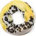 Produktbild: styleBREAKER Loop Colour Blocking Loop Schal mit Leoparden Muster, (1-St)