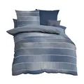 Produktbild: Kaeppel Mako-Satin Bettwäsche Timeless blau, 1 Bettbezug 135 x 200 cm + 1 Kissenbezug 80 x 80 cm