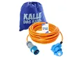 Produktbild: KALLE DAS KABEL Kalle Verlängerungskabel CEE 230V16A 2,5 Winkel Signal Orange IP44 25m Verlängerungskabel, CEE 230V, 16A, CEE Winkelkupplung 230V, 16A mit rückseitiger Schuko Steckdose (2500 cm)