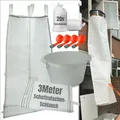 Produktbild: Schuttrutsche 3m | flexible 3 Meter Schlauch, hohe Stabilität, einfache Installation | Bauschuttrutsche inkl. Einfülltrichter und 4x Spanngurt optimales SET (3 Meter mit 20x Gewebesack)