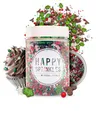 Produktbild: Happy Sprinkles Red Nose 90g - Bunter Streusel Mix mit Schokolade zum Dekorieren - Weihnachtliche Tortendeko Essbar - Für Kekse & Kuchen Geeignet