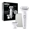 Produktbild: Braun Silk-épil 9-041 Epilierer Damen weiß Rasier + Trimmeraufsatz mit Etui