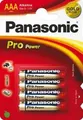 Produktbild: Panasonic Pro Power LR03 Micro AAA Alkaline Batterie (4er Blister)