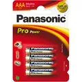 Produktbild: Panasonic Batterie Alkali Pro Power Micro AAA 4er Blister LR03PPG Micro-Batterie