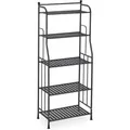 Produktbild: Relaxdays Standregal Stahl Schwarz mit 5 Ablagen 133 cm x 56 cm x 28 cm