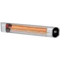Produktbild: Blumfeldt Dark Wave Infrarotstrahler, Heizstrahler Terrasse, MinimalGlare Heating Tube: Goldbeschichtete Carbonröhre, 9 Heizstufen, Timer, IP65, L... - Silber