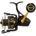 Produktbild: PENN Slammer IV Salzwasser Spinnrolle - Vollmetall, Schweres Spinnangelrolle - Boot, Ufer, Kajak, Black Gold, 4500