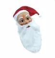 Produktbild: Nikolausmaske Weihnachtsmann-Maske Nikolaus Maske mit Flanellmütze