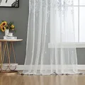 Produktbild: Gardine Raschel Stickerei HxB 245x200 cm Design 07 »Florenz« Multiband für Gardinenschiene und Gardinenstange Elegante Fensterdekoration, 2023200
