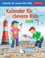Produktbild: Kalender für clevere Kids Tagesabreißkalender 2026: Täglich neues Wissen für Kinder ab 8. Abreißkalender für jeden Tag, mit spannenden Fragen und kinderleichten Erklärungen (Tischkalender Harenberg)
