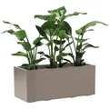Produktbild: Blumenkasten Greener Kebe, Taupe, Kunststoff, 99.5x39.5x39.5 cm, stabil, wetterbeständig, UV-beständig, Gartenzubehör, Hochbeete