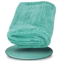 Produktbild: Nuke Guys Microfaser Auto Trockentuch - Gamma Dryer S bis XXL Mikrofasertuch (Microfaser, 50x80 cm, 1-tlg., Gamma Dryer XXL - Mint - 50x80cm 1400GSM) grün 50 cm x 80 cm