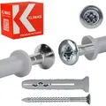 Produktbild: Klimas - Schlagdübel Mit Konischem Flansch - Senkkopfschraube Pz 8 X 80 - Packung Zu 100