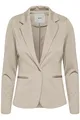 Produktbild: ICHI IHKATE BL Damen Blazer Kurzblazer Jacke Ein-Knopf-Blazer mit Stretch und Reverskragen, Größe:M, Farbe:Doeskin (151308)