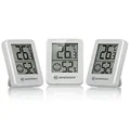 Produktbild: Bresser Thermometer Hygrometer Temperatur Raumklima Indikator Weiß 3er Set