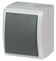 Produktbild: REV-Ritter Feuchtraum Aufputz Aus-/Wechselschalter AquaForm, IP 44, grau