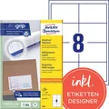 Produktbild: AVERY Zweckform Etiketten 3660 weiß 97,0 x 67,7 mm