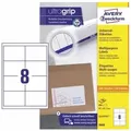 Produktbild: Avery Zweckform - Universaletikett Ultragrip 97 X 67,7 Mm (b X H) Nicht Wieder Ablösbar Papier Weiß 800 Etik./pack.
