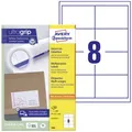 Produktbild: Avery-Zweckform 3660 Universal-Etiketten 97 x 67.7mm Papier Weiß 800 St. Permanent haftend Tintenstrahldrucker, Laserdrucker